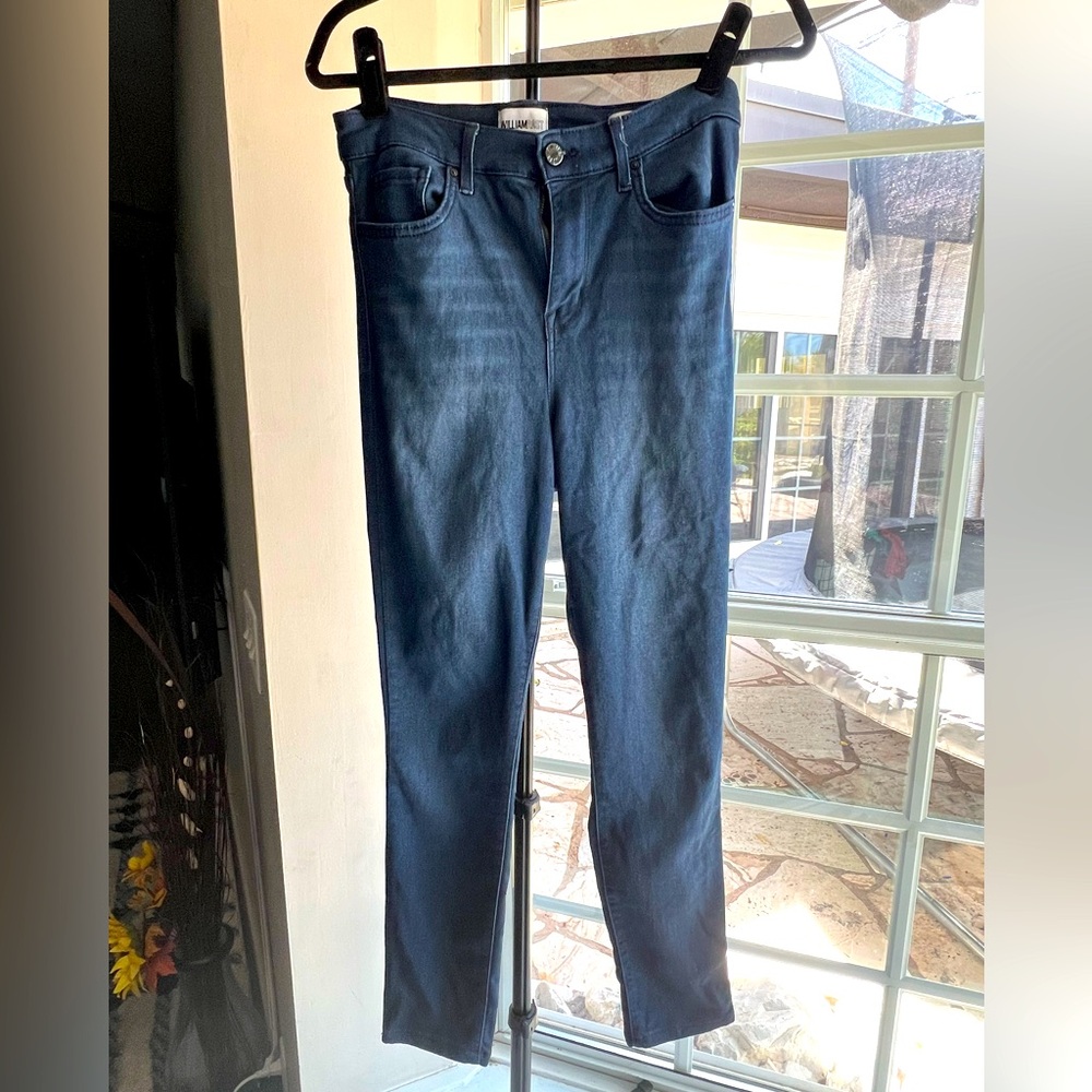 William Rast Highrise Ankle high waist stretchy dark wash jeans